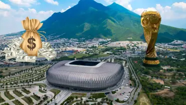 Estadio de Rayados y la ciudad de Monterrey | Foto: Municipio de Guadalupe