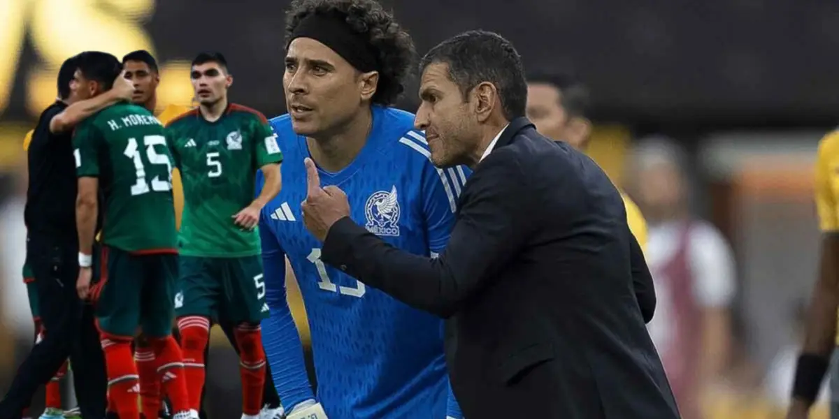 Jaime Lozano habla con Guillermo Ochoa y México eliminado de Qatar 2022 | Foto: Récord