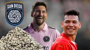 Lio Messi celebra gol en la MLS y Chucky Lozano sonríe | Foto: Sky Sports