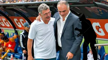Tuca Ferretti y Memo Vázquez en el Estadio Olímpico Universitario | Foto: ESPN