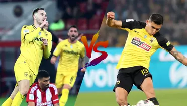 Aris Salónica vs AEK Atenas | Fotos: @ARIS__FC y @AEK_FC_OFFICIAL
