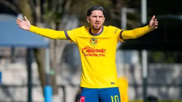 Diego Valdés en un juego de América en el sub 23 (Fuente: Imago) 