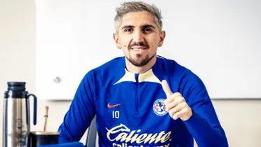 El chileno Diego Valdés se muestra feliz con su presente en el América | Foto @ClubAmerica 
