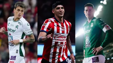 Fonseca, Pulido y Rodríguez | Fotos: @ClubLeonFC y @Chivas